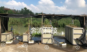 水平潜流湿地系统